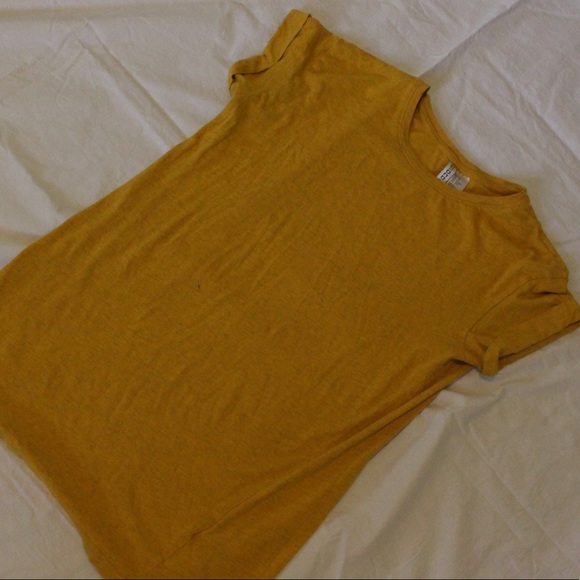 mustard yellow t shirt dress
